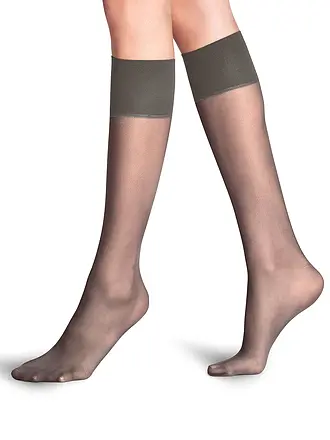 FALKE | Kniestrümpfe PURE MATT 20 Den black | braun